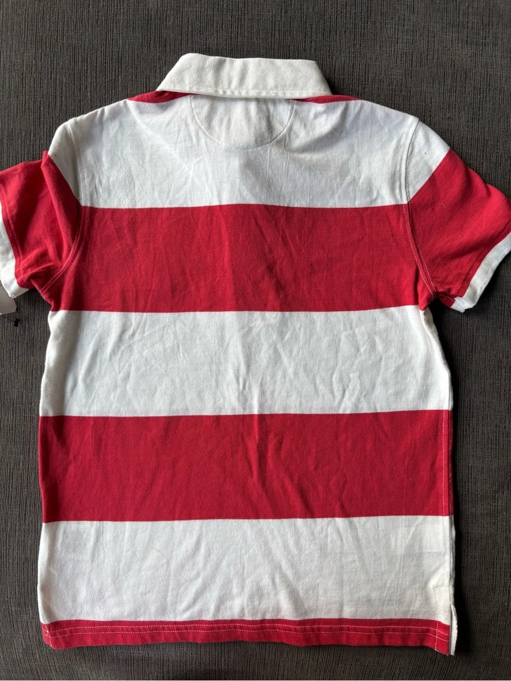 Polo Ralph Lauren Boys Striped Cotton Short-Sleeve Rugby Shirt - NWT Size 6